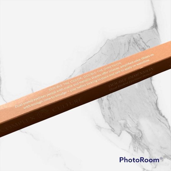 🆕 2/$20💖 Complex Culture:Dual Eyeliner Pencil -Matte Brown/Metallic Gold - Picture 11 of 14
